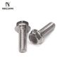 China DIN Standard 304 Stainless Steel Anti-Slip Toothed Flange Screw with External Hexagonal Washer Bolt Sliver Finish Plain Finish Anti-Slip wholesale