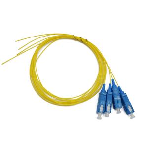 China 1m 0.9mm Pvc G652d Duplex Fiber Optic Patch Cord Sc Upc Pigtail Cable supplier