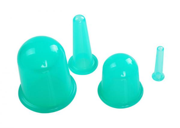 Easy Clean Silicone Household Products , 4 Pcs Massage Silicone Cupping Set