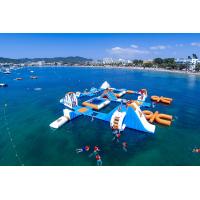 China Giant Adult Giant Blue inflatable sport park For Wake Island ,Water sports equipment For Ocean on sale