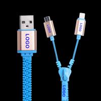 China Samsung  Iphone  Zipper USB Data Cable High Speed USB 2.0 Data Transfer Rates on sale