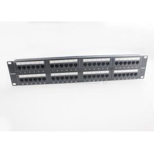 China 2U 100% Fluke Test Passed 48 Port Cat5e UTP Network Patch Panel supplier