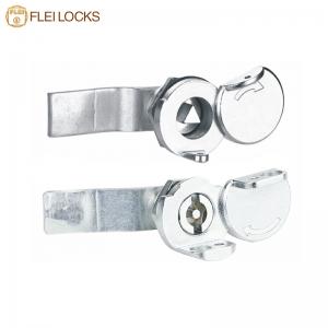 Cabinet And Door Padlockable Cam Lock , Cam Locks Keyed Alike With Dust Cover