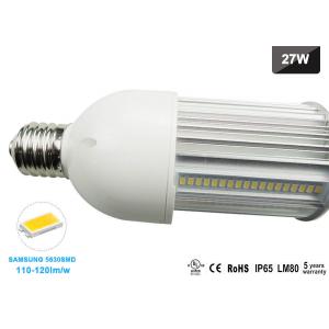 China 27W LED Corn Street Light 180 Degree 90pcs SMD5630 E27 LED Bulb 230V supplier