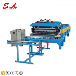 Hydraulic Tile Roll Aluminum Forming Machine 2-4m/Min 40GP Container