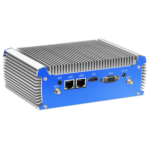 Intel Series Fanless Industrial PC With 2LAN 2COM And Support Dual Screen Display