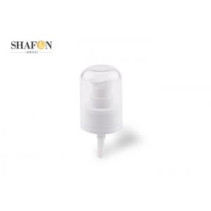 China Full Cover White Plastic Pump Dispenser With Stainless Steel Spring Highly - Sealed supplier