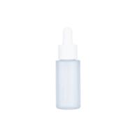 China 30ml Frosted Cosmetic Dropper Bottles White Glass Bottle Packaging For Hair Oil on sale
