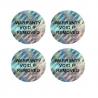 3D Self-VOiding Tamper Resistant Hologram Warranty Labels with Consecutive