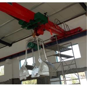 Customized Single Girder Overhead Crane , 20 Ton Hydraulic Grab Bridge Crane