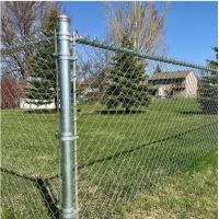 China high quality 6ft 8ft diamond mesh chain link cyclone wire fence roll  chain link fence on sale
