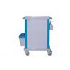 China Medication Medical Trolleys Abs Plastic Top Board Protruding Edge For Resuscitation wholesale