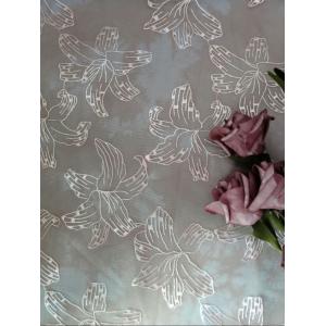 China Pink Color Printed Embroidered Lace Fabric Floral Tulle Mesh Table Runner supplier
