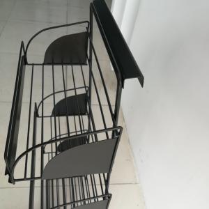 China Magazine Display Rack Shelf Fittings , Store Display Stand 3mm Wire Depth supplier