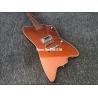 High quality electric guitar with Metallic orange gold dust paint on all parts