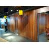 Office Folding Partition Walls MDF With Melamine Material Durable