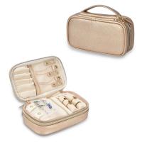 China 2 Layer Jewelry Storage Bag Pouches Organizer Pouch Earring Travel Case 7x2.4x3.9 on sale