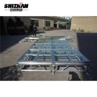 China Aluminum Glass Stage Acrylic Wedding Decor Event Transparent Outdoor Portable Stage on sale