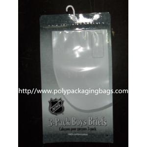 Composited Clear Poly Bags for Short Pants , Plastic Hanger Bags