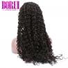 China Breathable 360 Lace Frontal Wig Brazilian Human Hair Deep Curly Durable Swiss Lace wholesale