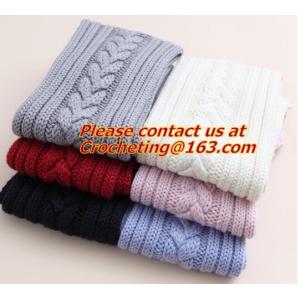 Knit Grey Scarf,Custom acrylic knitted scarf, Knit Scarf, Fashion hand knitted wool shawl