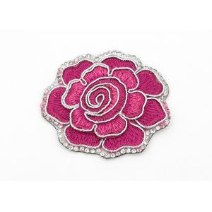 China Clothing Appliques Flower Embroidery Patches Peony Pattern Exquisite Elegant supplier