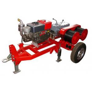 Double Capstan Drum Winch 5 Tons With Trailer Match Honda / Yamaha Gasoline Engine