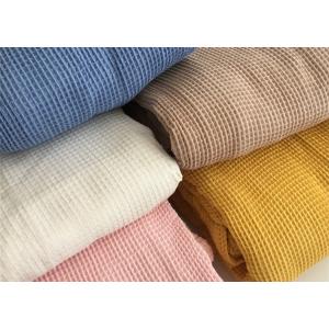 100%cotton knitted fabric popular in autumn/winter CVC waffle fabric for hotel pajamas, nightgowns and slippers