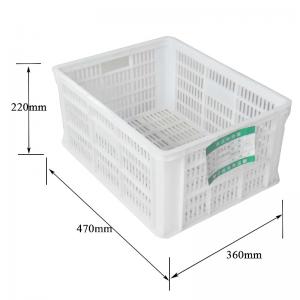 China White Transport Stackable Plastic Crate Plastic Folding Storage Boxes supplier