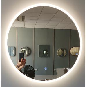 Acrylic Round LED Bathroom Mirror Light For Dressing Area