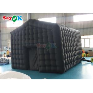 Black LED Music Bar Mobile Night Club Tent Commercial Inflatable Nightclub With Disco Light