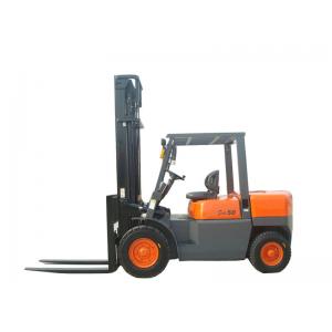 China 2 Stage Full Free Mast 5 Ton Forklift Container Lifting Forklift For Warehouse supplier