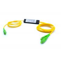 China Dual Window SC APC Fiber Optic Coupler Splitter ABS Box 1*2 FBT Coupler Splitters on sale