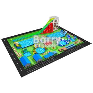 China Custom Made Free Drawing Large Commercial Adult Inflatable Water Park Set supplier
