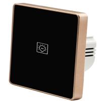 China Glomarket 1 Gang Zigbee Smart Switch Marble No Neutral Smart Wireless Touch Screen Wall Light Switch Bell on sale