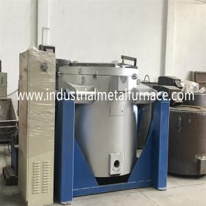 China PID Tilting Type Gas Fired Crucible Melting Furnace For Aluminum Alloy 1000kg supplier