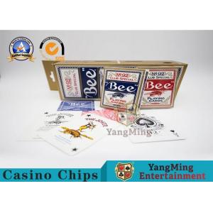 China Original American Poker Club 92  Casino Playing Cards With UV Black Core Paper supplier