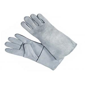 Durable Heat Resistant Welding Gloves , Cow Split Leather Welding Safety Gloves