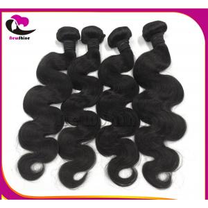 Free Shipping Natural Black 10A Grades 100% Virgin Indian Hair Body Wave With Lace Closures 10inch-30inches