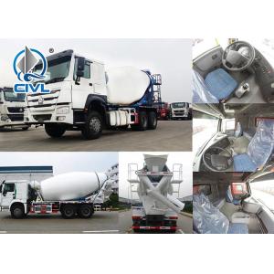 8M3 SINOTRUK 6x4 371HP Concrete Mixing Equipment / Cement Mixer Truck
