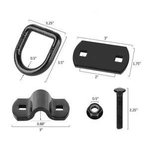 China 1/2" Heavy Duty Bolt-On D Ring Tie Down Anchor with Factory Direct OEM Customization wholesale