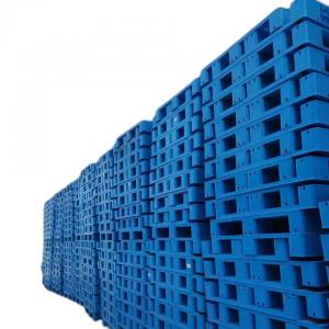 1 Ton Heavy Duty Plastic Pallet Euro Pallet Single Faced with HDPE PP and PE Materials