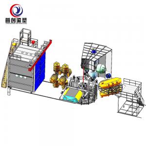 China Rotational Molding Machine For LLDPE Water Filled Barrier Water Horse Fence supplier