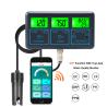 WiFi Tuya App Digital Multi-Function PH Meter 7-in-1 PH EC ORP TDS RH% CF Temperature  Online Tester Water Quality Analyzer