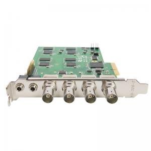 PCIe 4U SDI H.264 4 Channel Video Capture Card For CCTV Camera