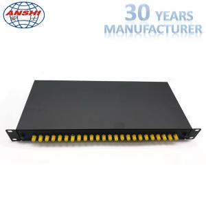 China ST Simplex And Pigtail Rack Mount Fiber Optic Patch Panel 24 Ports Fixed Type supplier