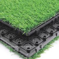 China Interlocking Garden Artificial Grass Turf Green Soft PE Material on sale