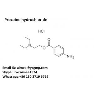 China Matérias primas farmacêuticas do hidrocloro de Procaine/anestésicos locais HCl do Procaine 51 - 05 - 8 supplier