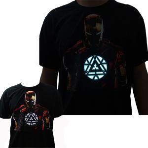 EL Light Emitting LED Lighting T Shirt Soft Luminous Clothes