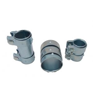 China 2 Inch Metal Pipe Couplings Bolt Butt Joint Exhaust Sleeve Clamp Band Muffler supplier